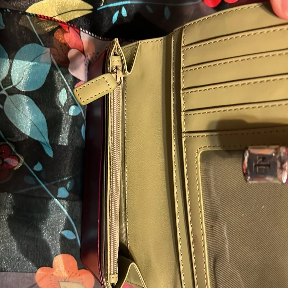 Ralph Lauren Burgundy Claret Wine Leather Card Holder Wallet Billfold - Picture 5 of 11